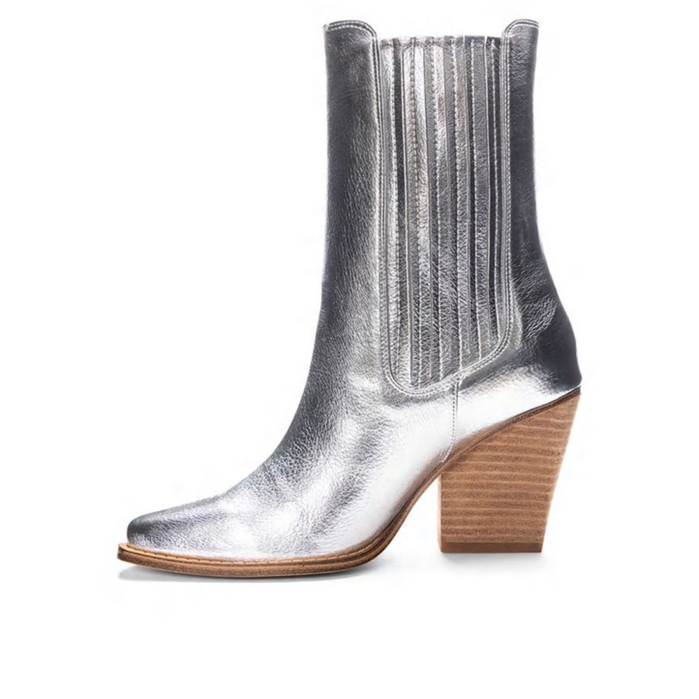 NWT - Chinese Laundry Cali Western Boot Silver - Picture 3 of 6